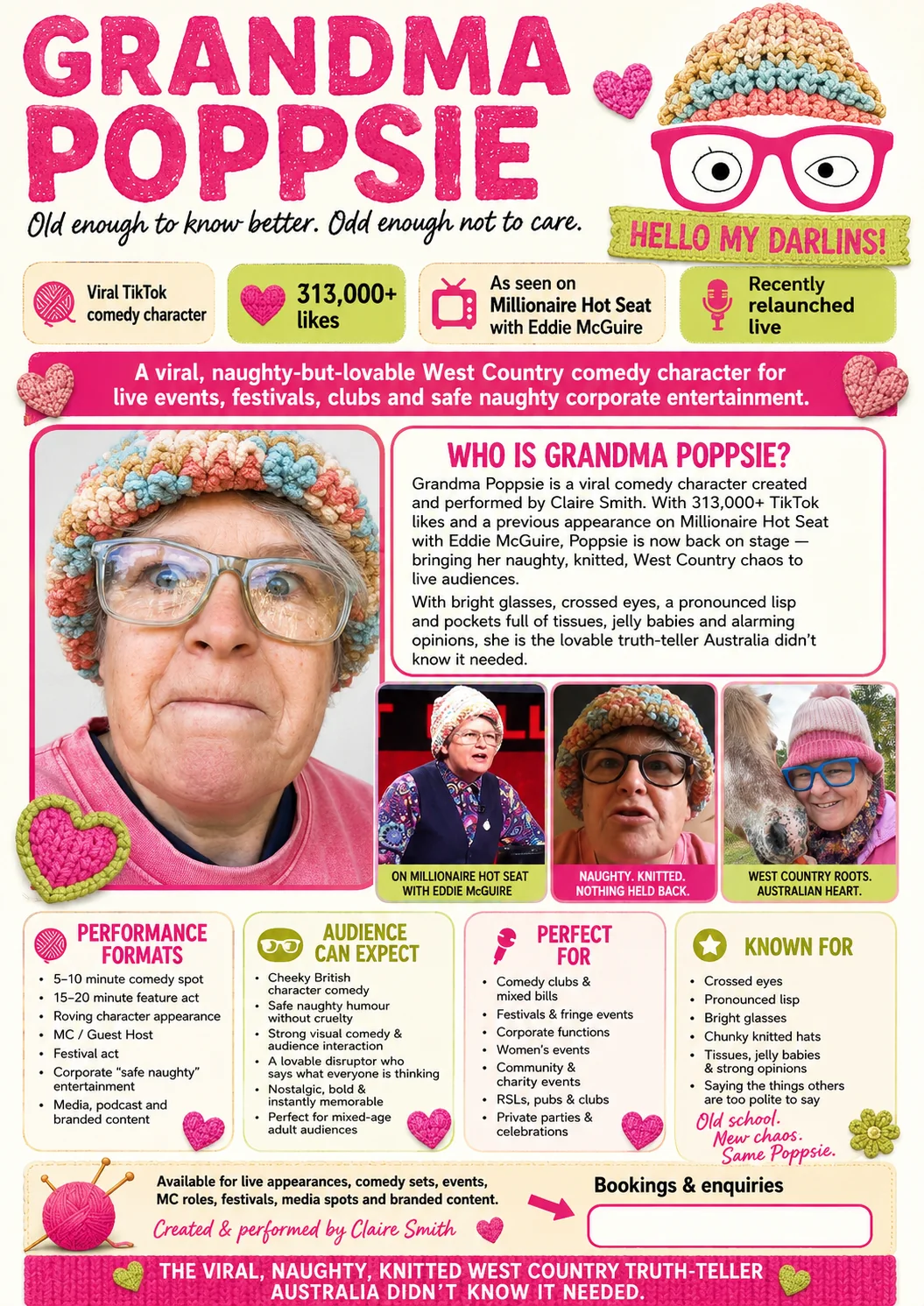 Grandma Poppsie performer one sheet